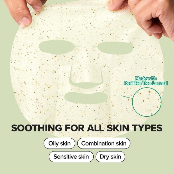 New! I DEW CARE Soothing Tea Tree Sheet 10 Masks - Picture 3 of 7